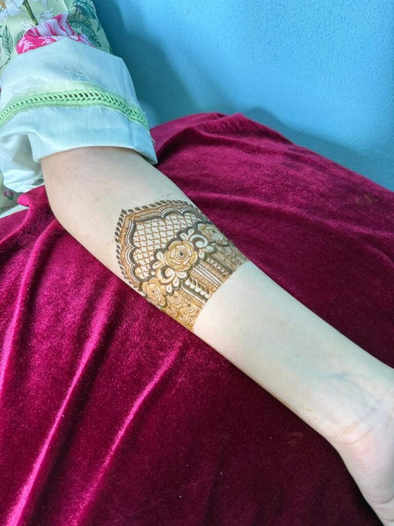 Bridal mehndi design in Mathura”