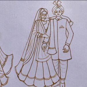 GROOM AND BRIDE FIGURES