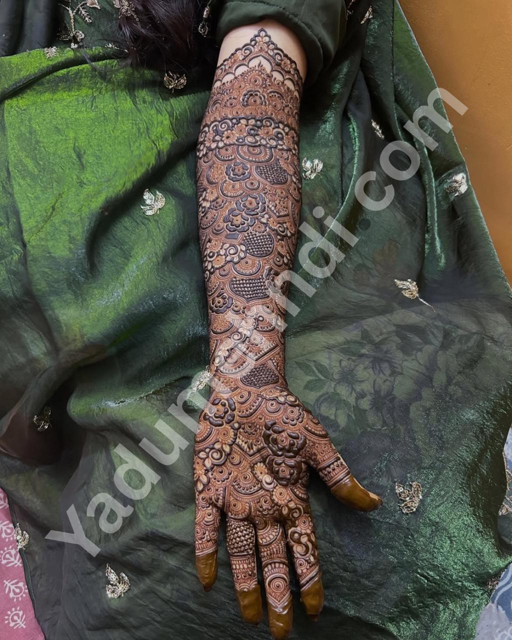 Bridal Mehndi Design ( Pakistani pattern ) 1 Pakistani pattern