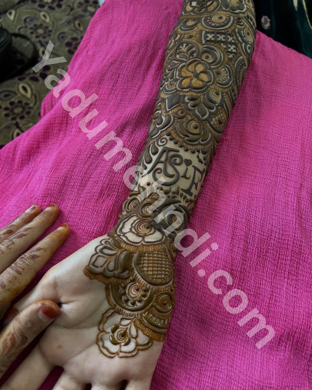 Bridal Full Hand Design 2 bridal one hand design